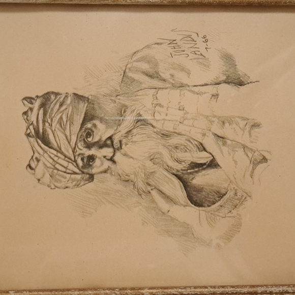 2 John Landis sketches signed & dated - Picture 4 of 6